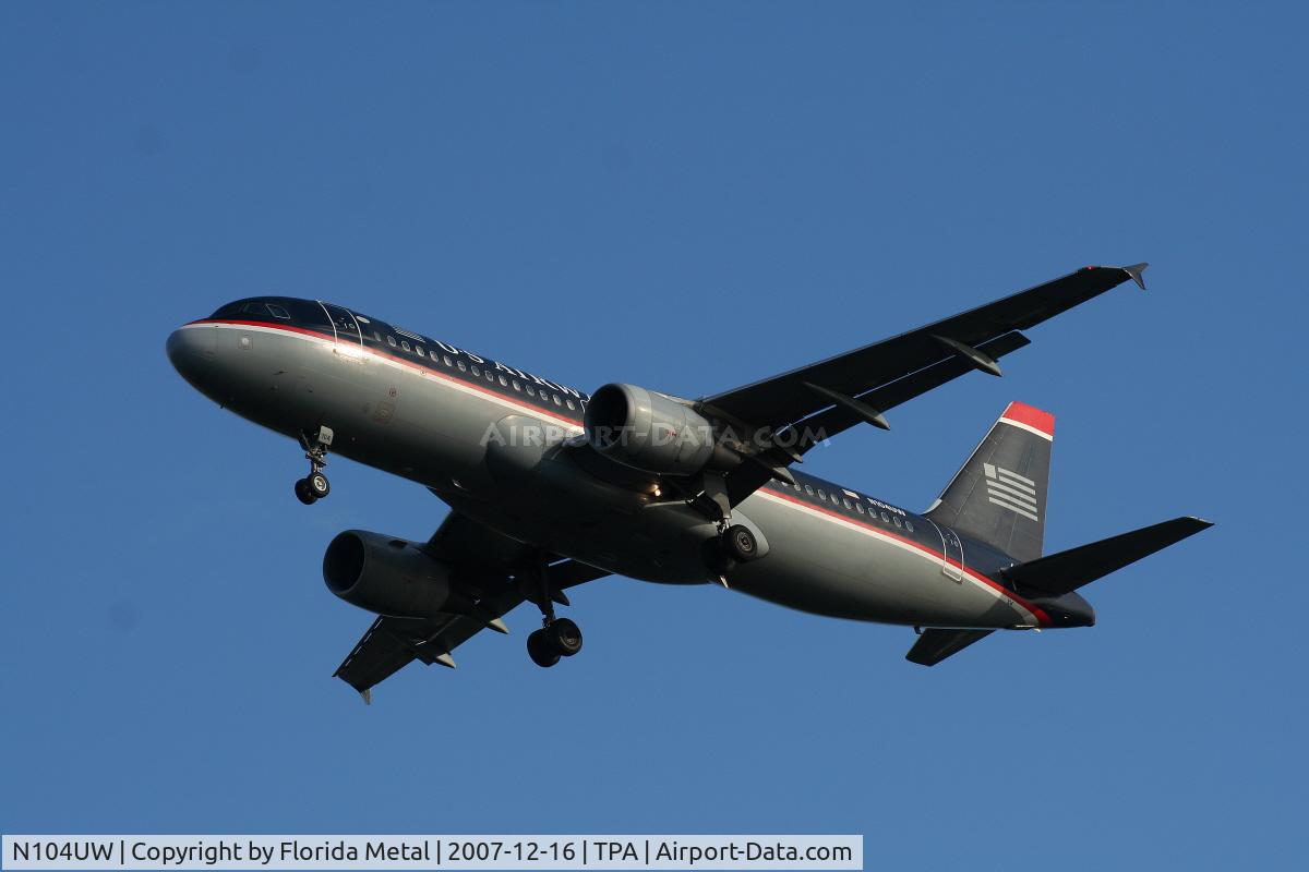 N104UW, 1999 Airbus A320-214 C/N 0863, US Airways