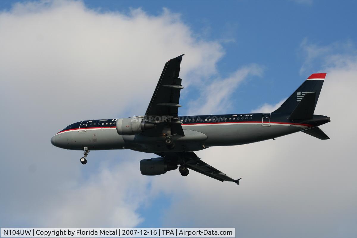 N104UW, 1999 Airbus A320-214 C/N 0863, US Airways