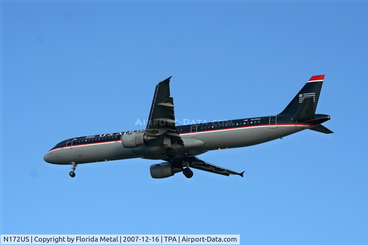 N172US, 2001 Airbus A321-211 C/N 1472, US Airways