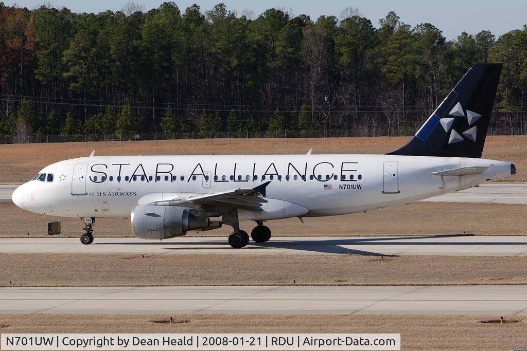 N701UW, 1998 Airbus A319-112 C/N 0890, US Airways 