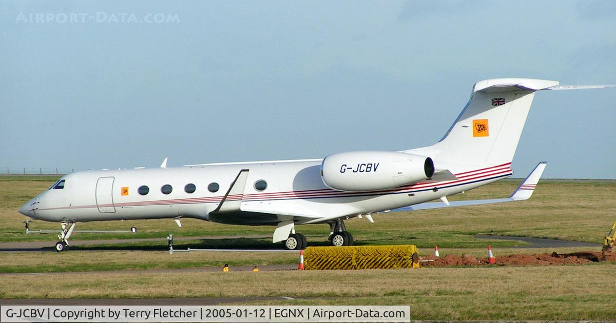 G-JCBV, 2003 Gulfstream Aerospace Gulfstream V C/N 682, JCB's G1159D at East Midlands in 2005