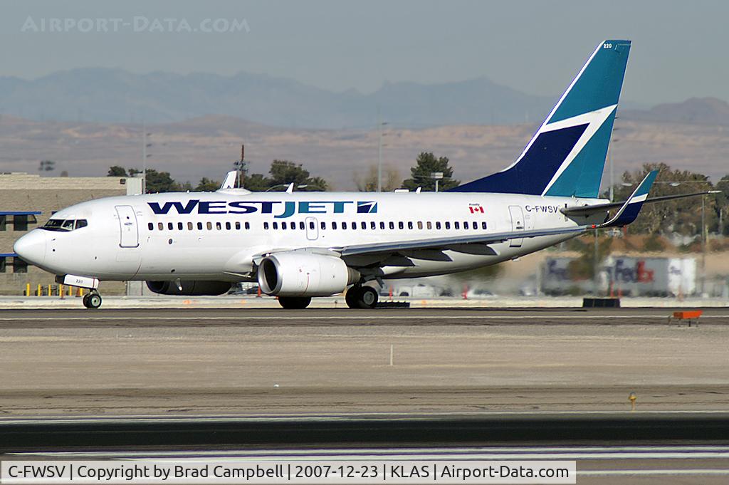 C-FWSV, 2003 Boeing 737-7CT C/N 32760, WestJet Airlines / 2003 Boeing 737-7CT