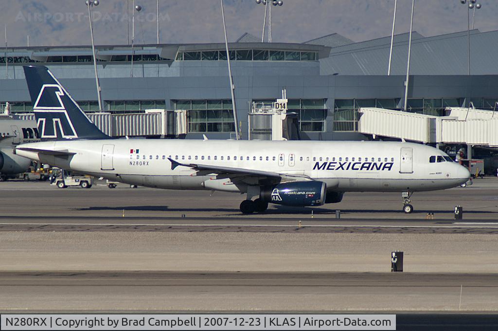 N280RX, 1991 Airbus A320-231 C/N 280, Mexicana / 1991 Airbus Industrie A320-231