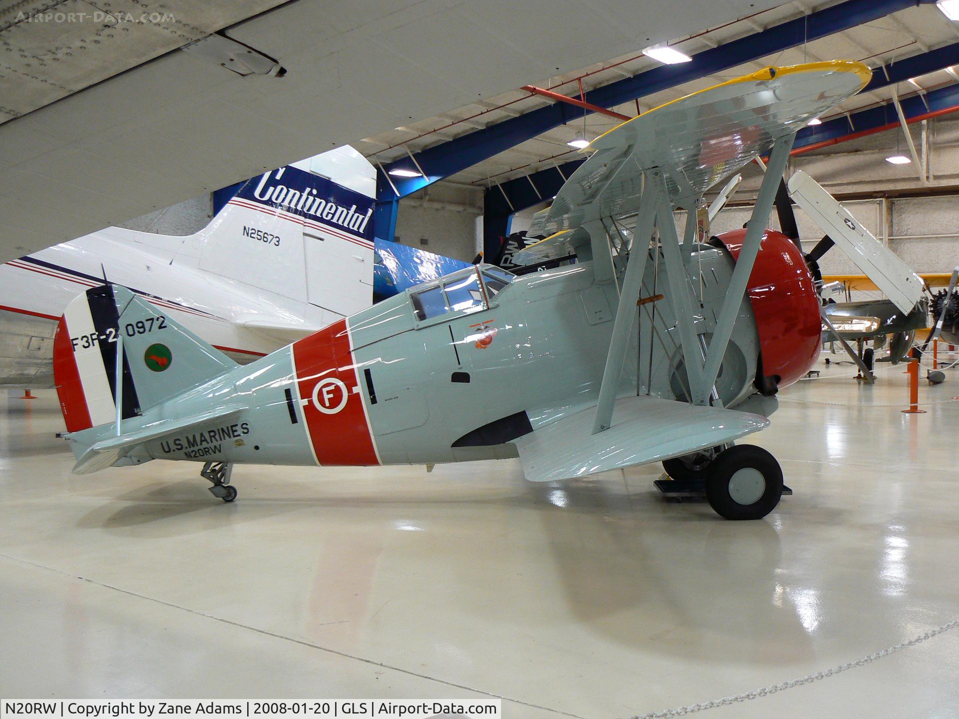 N20RW, 1993 Grumman F3F-2 C/N 0972, Lone Star Flight Museum