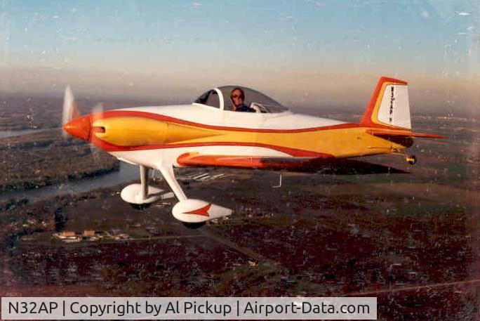 N32AP, 1983 Vans RV-3A C/N 0270, First Flight over St. Charles, Mo.
