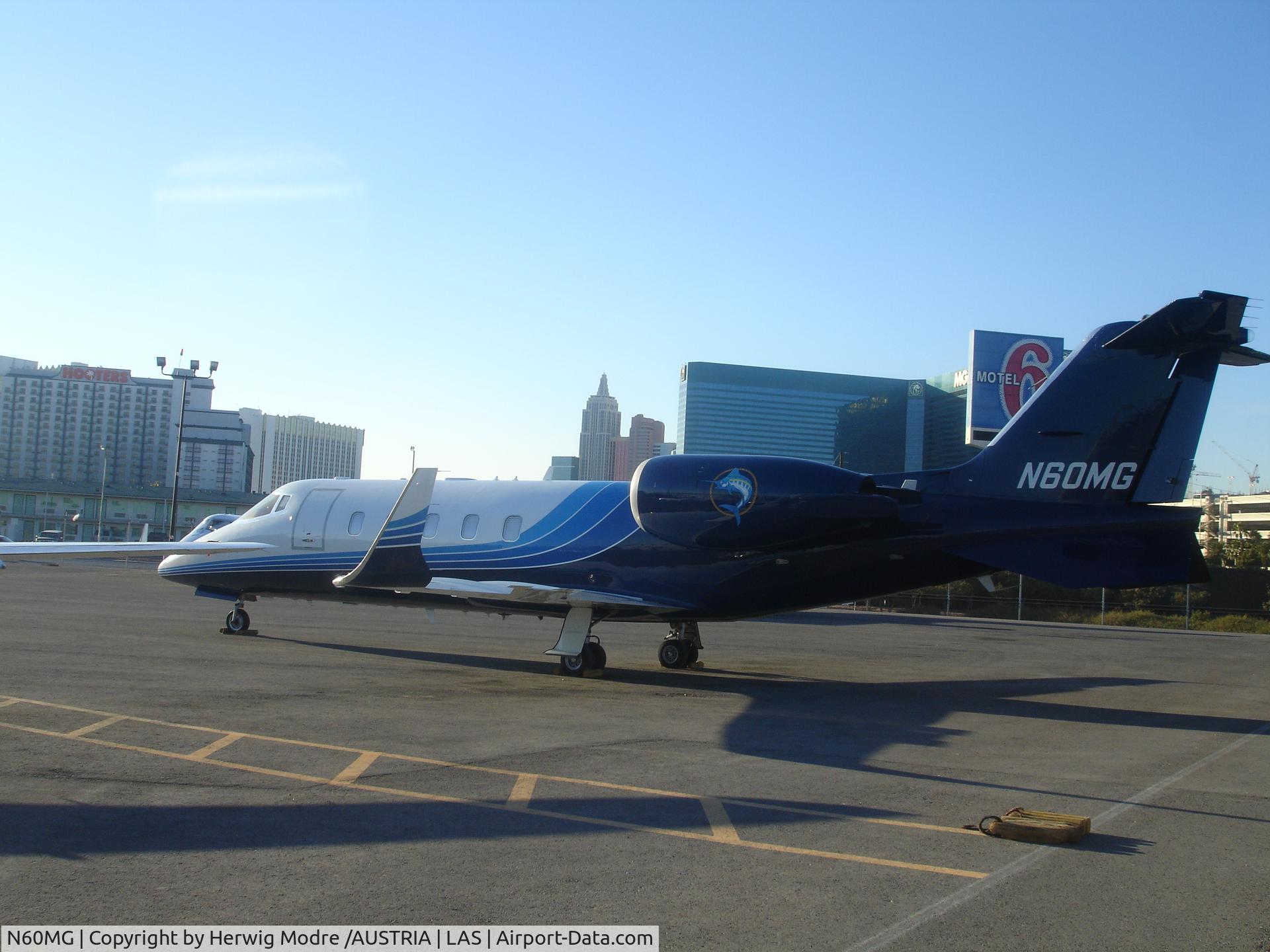 N60MG, 1994 Learjet Inc 60 C/N 042, Las Vegas Airport
