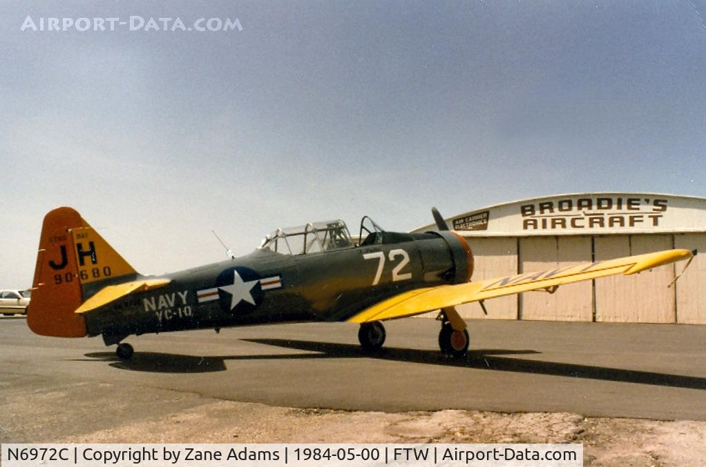 N6972C, 1946 North American SNJ-5 Texan Texan C/N 90680, At Meacham Field