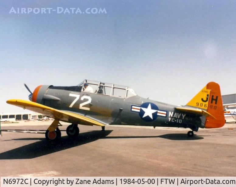 N6972C, 1946 North American SNJ-5 Texan Texan C/N 90680, At Meacham Field