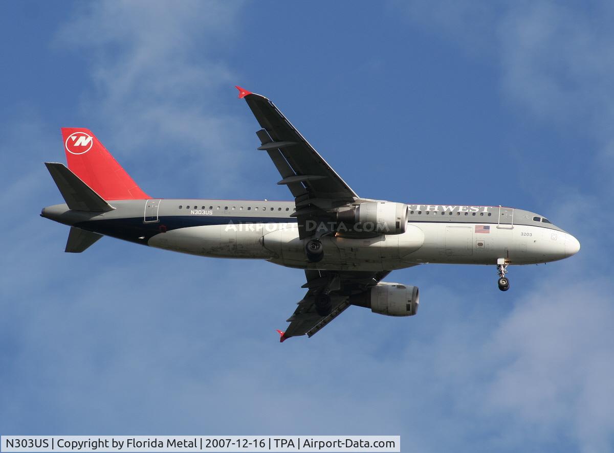 N303US, 1989 Airbus A320-211 C/N 034, Northwest