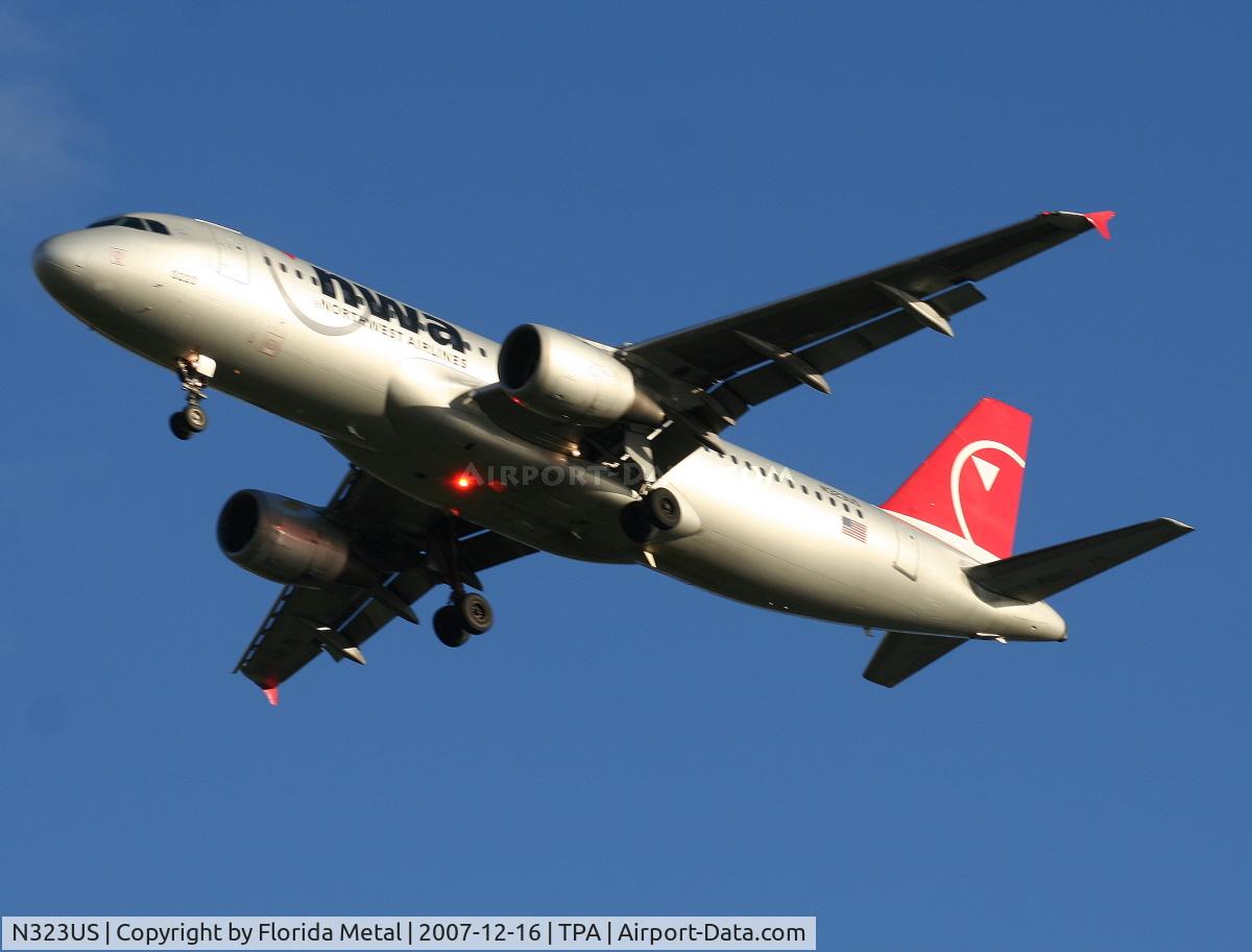 N323US, 1992 Airbus A320-211 C/N 272, Northwest