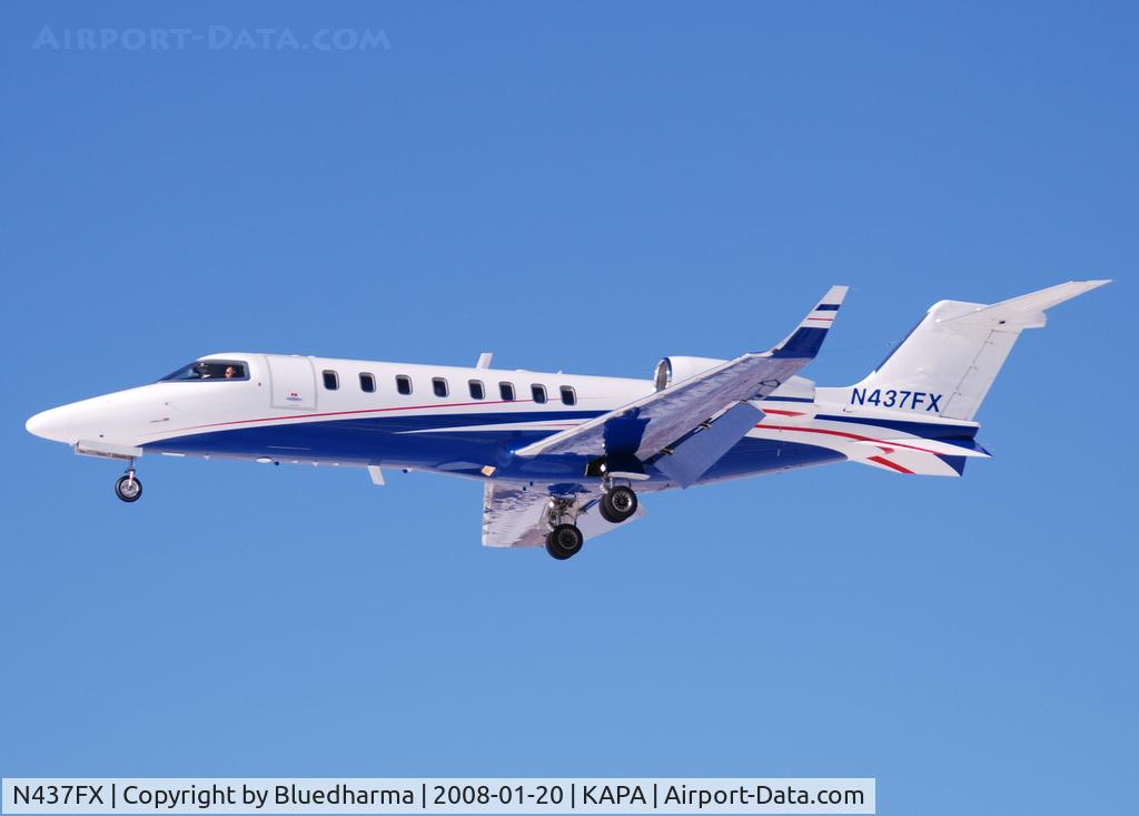 N437FX, 2006 Learjet 45 C/N 315, Approach to 17L