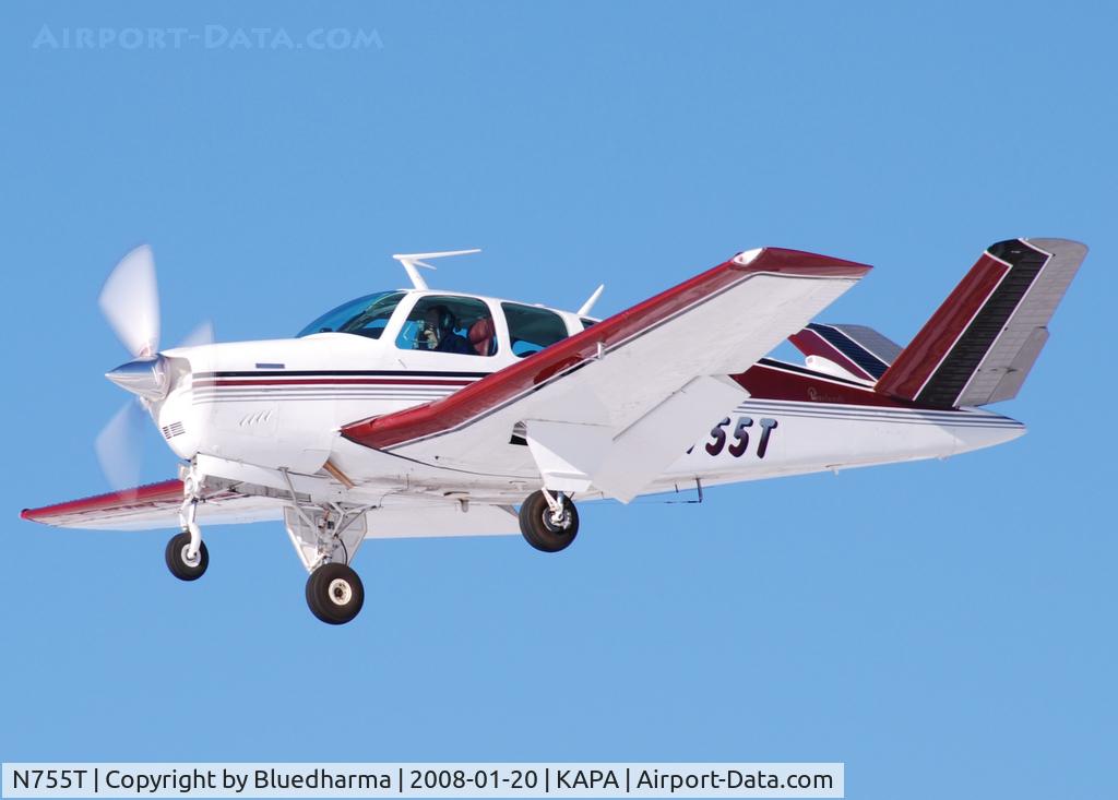 N755T, 1972 Beech V35B Bonanza C/N D-9364, Approach to 17L.