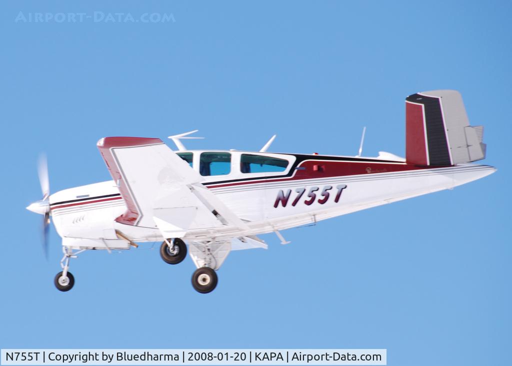 N755T, 1972 Beech V35B Bonanza C/N D-9364, Approach to 17L.