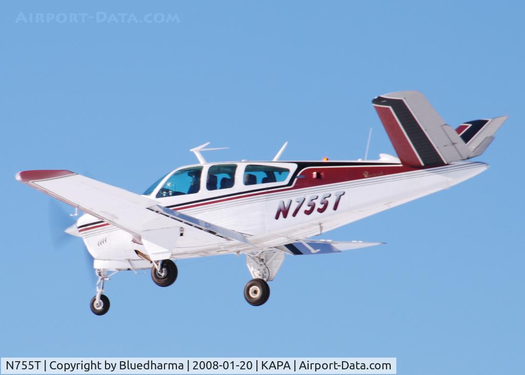 N755T, 1972 Beech V35B Bonanza C/N D-9364, Approach to 17L.