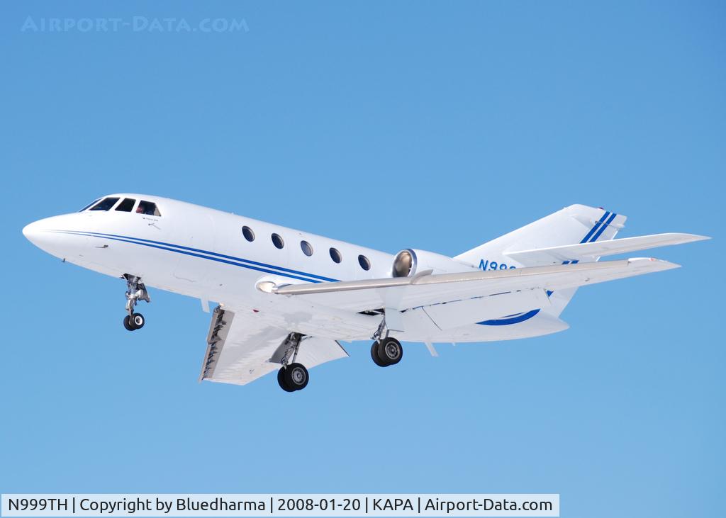 N999TH, 1987 Dassault Falcon 200 (20H) C/N 512, Approach to 17L.