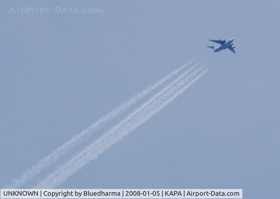 UNKNOWN, , C-17 Globemaster flys over KAPA.