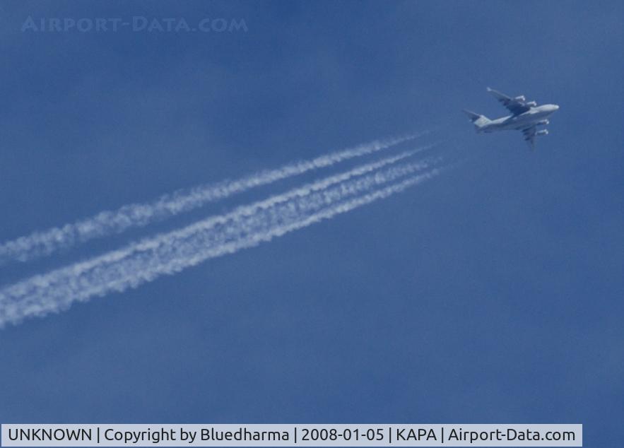 UNKNOWN, , C-17 Globemaster flys over KAPA.