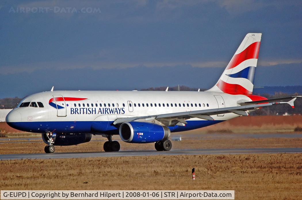 G-EUPD, 1999 Airbus A319-131 C/N 1142, at str