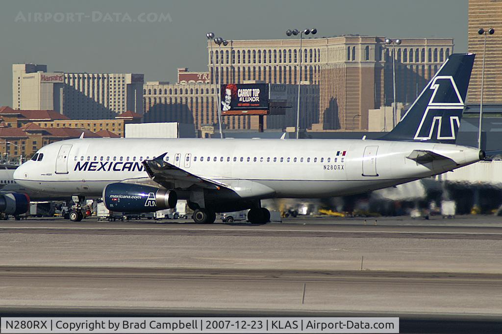 N280RX, 1991 Airbus A320-231 C/N 280, Mexicana / 1991 Airbus Industrie A320-231