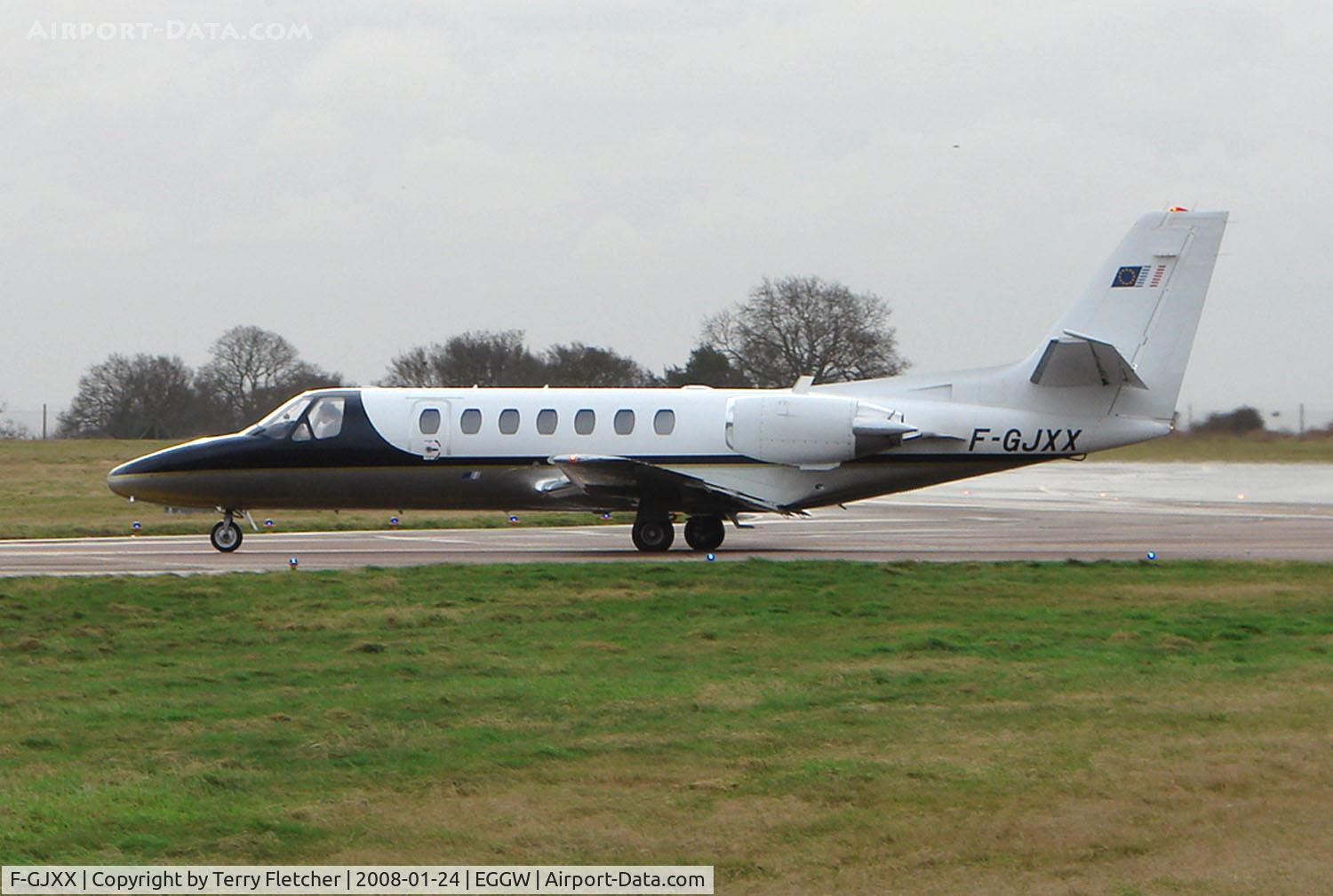 F-GJXX, 1991 Cessna 560 Citation V C/N 560-0070, French Citation at Luton in January 2008