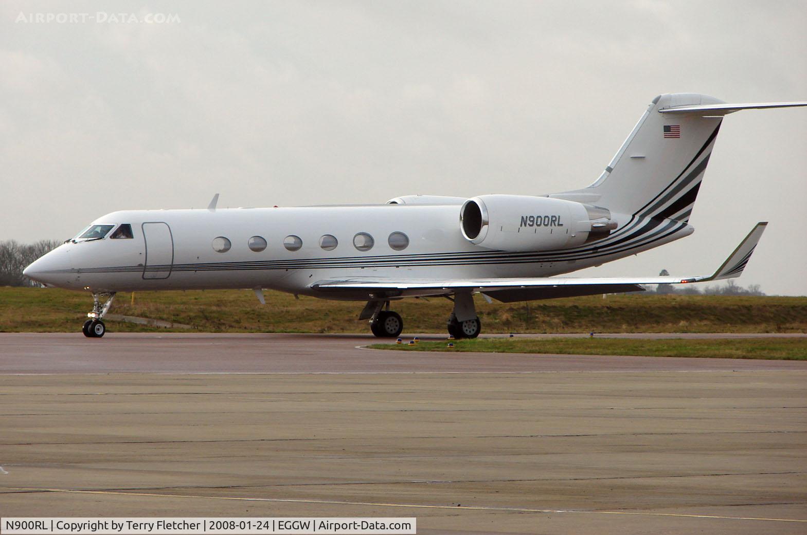 N900RL, 1990 Gulfstream Aerospace G-IV C/N 1150, American Gulfstream at Luton in January 2008