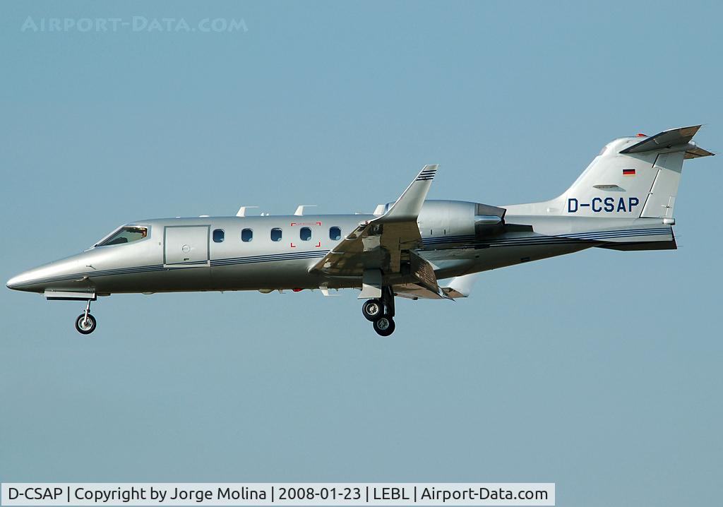 D-CSAP, 1992 Learjet 31A C/N 31-057, Pretty plane on final to RWY 25R.