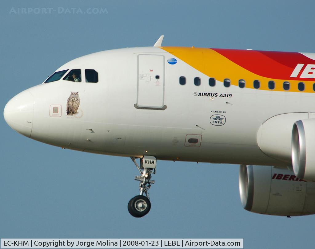 EC-KHM, 2007 Airbus A319-111 C/N 3209, 