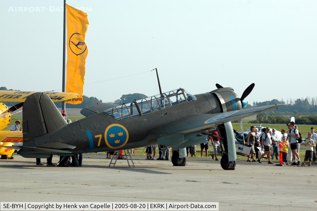 SE-BYH, 1943 Saab B17A C/N 17239, Original Saab B17 bomber, owned by the Swedish Air Force Museum (Flygvapenmuseum).