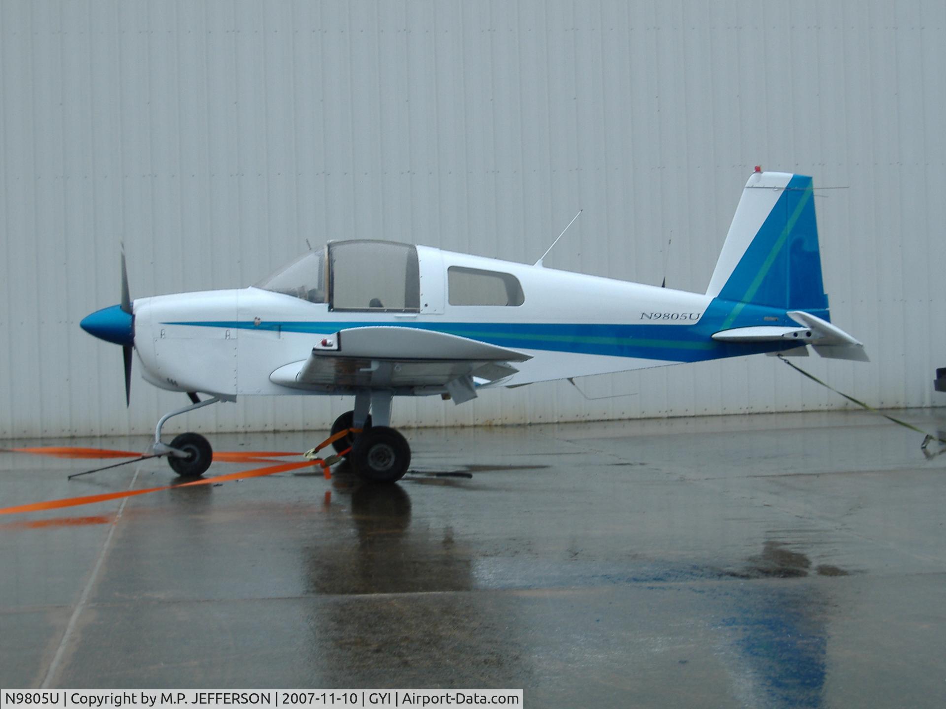 N9805U, 1978 Grumman American AA-1C Lynx C/N AA1C0131, SITTING AT GRAYSON CO. AIRPORT