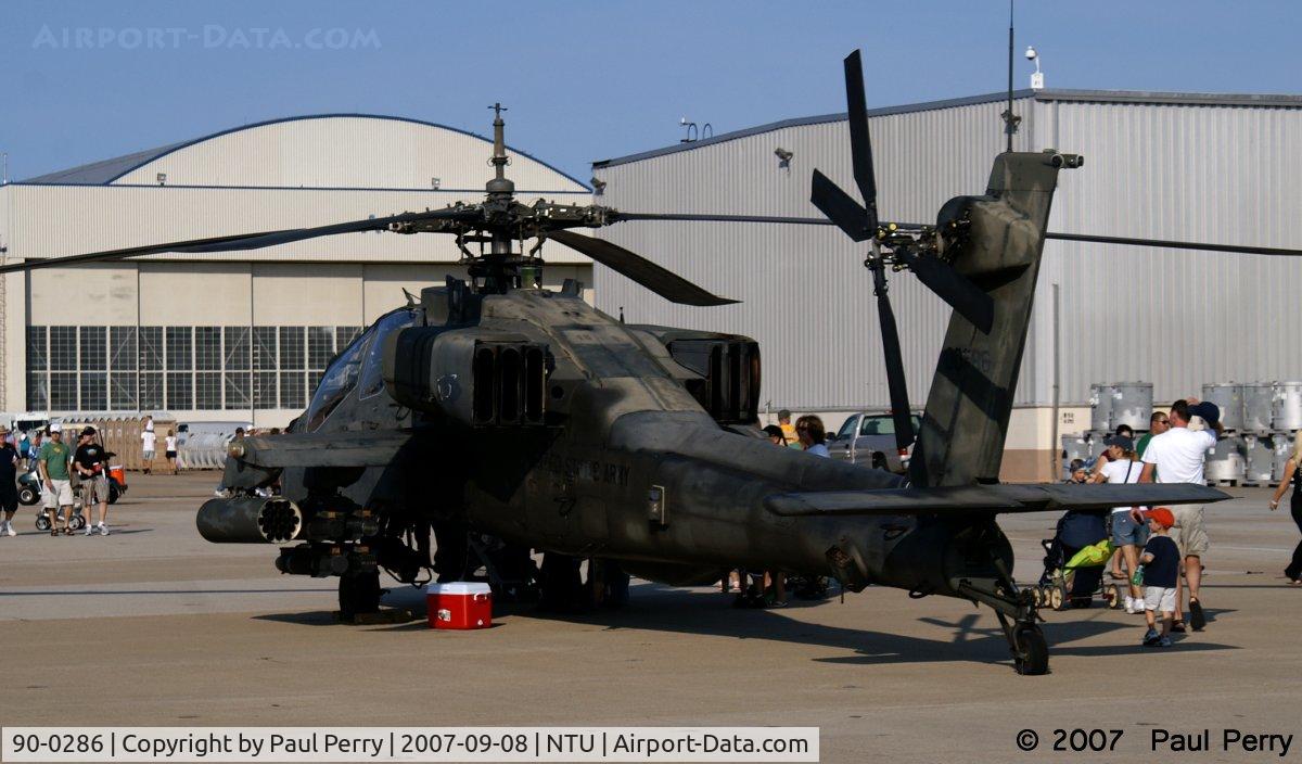 90-0286, McDonnell Douglas AH-64A Apache C/N PV682, Up from Raleigh, I do believe