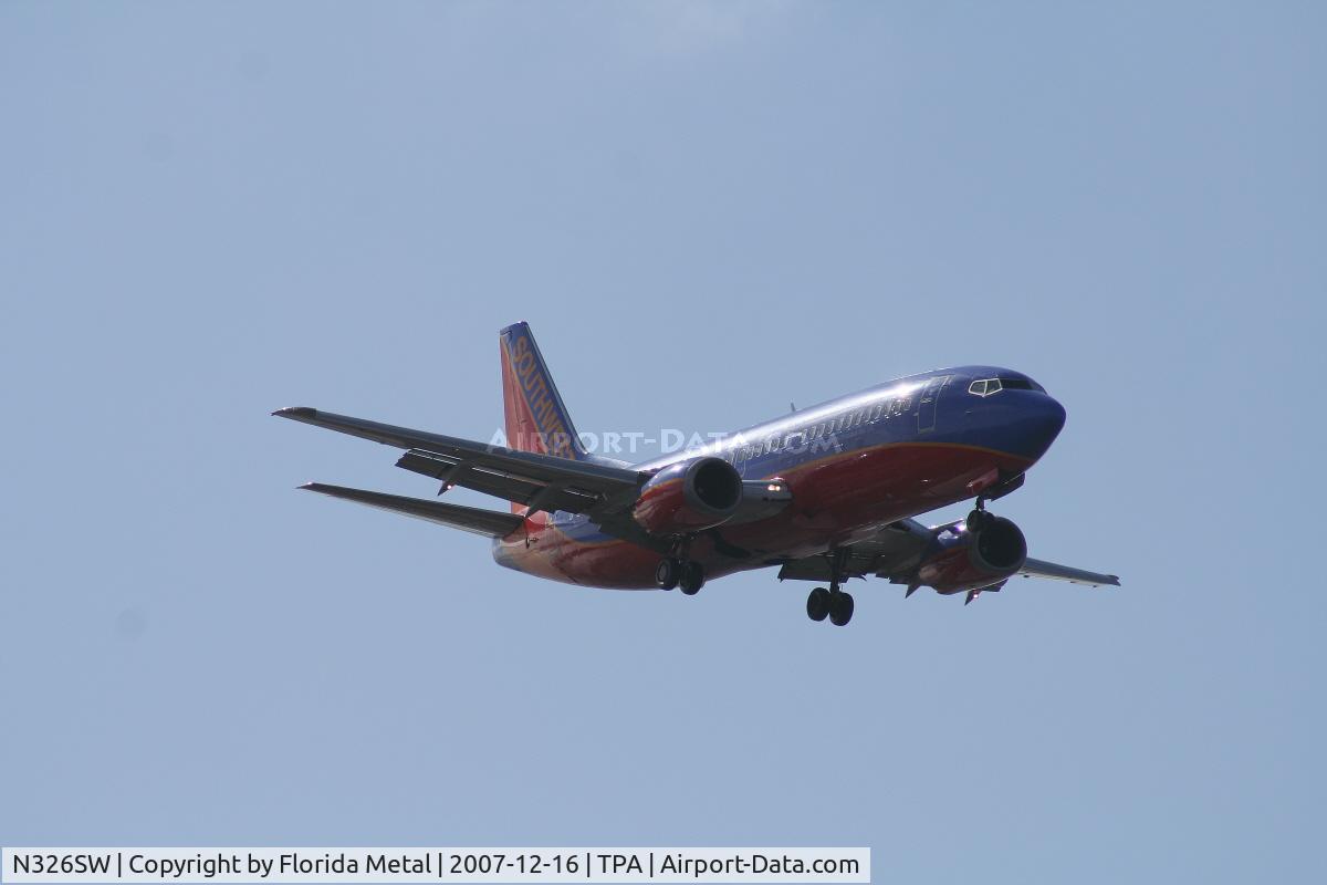 N326SW, 1987 Boeing 737-3H4 C/N 23690, Southwest