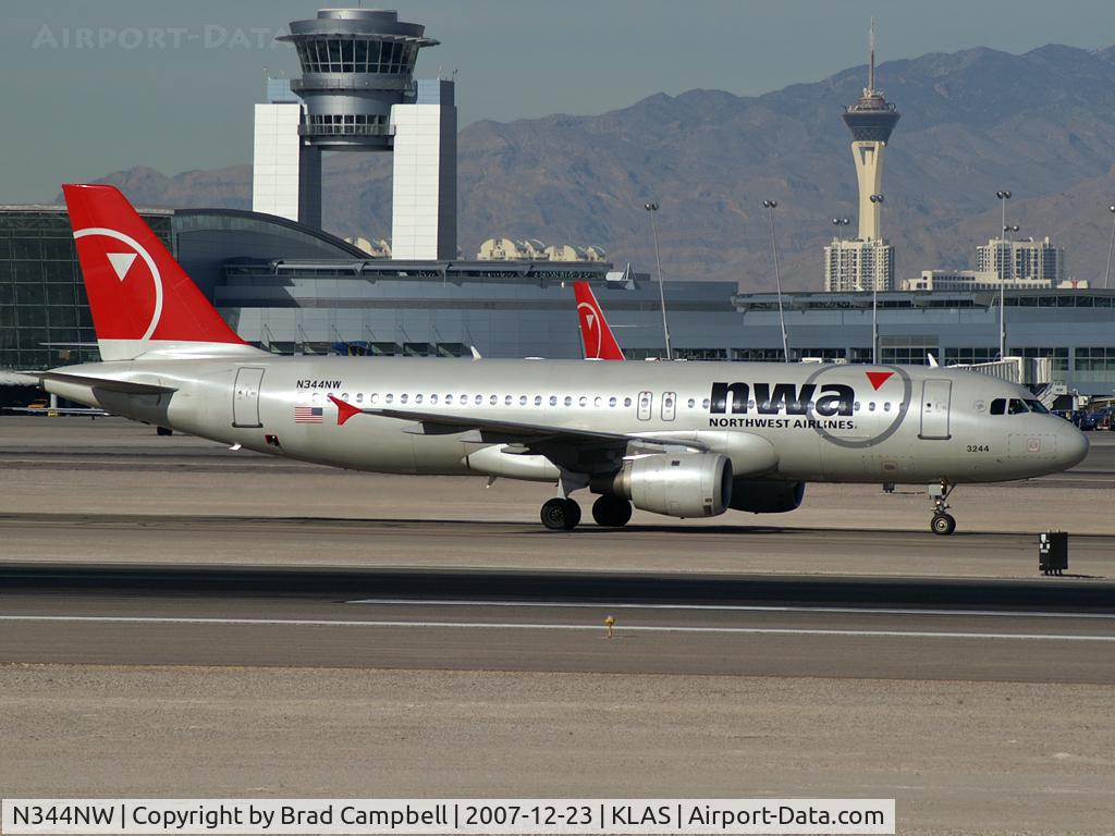 N344NW, 1993 Airbus A320-212 C/N 388, Northwest Airlines / 1992 Airbus Industrie A320-212