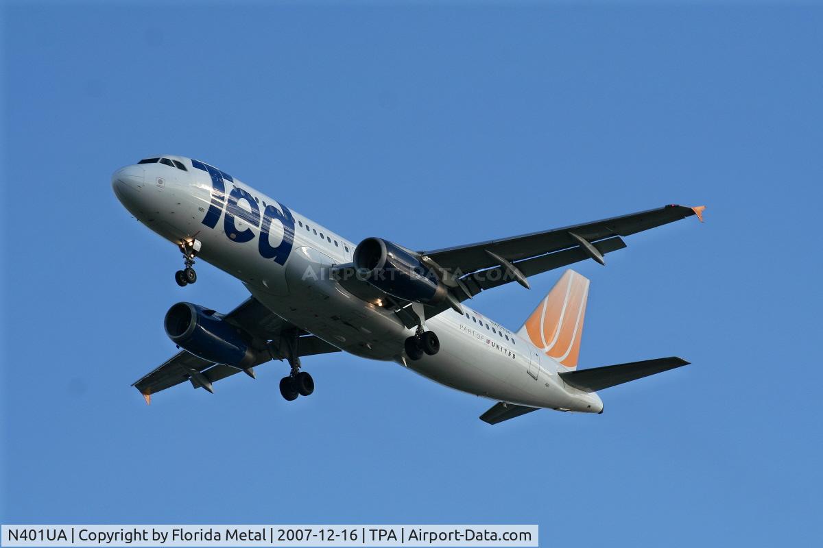 N401UA, 1993 Airbus A320-232 C/N 435, Ted