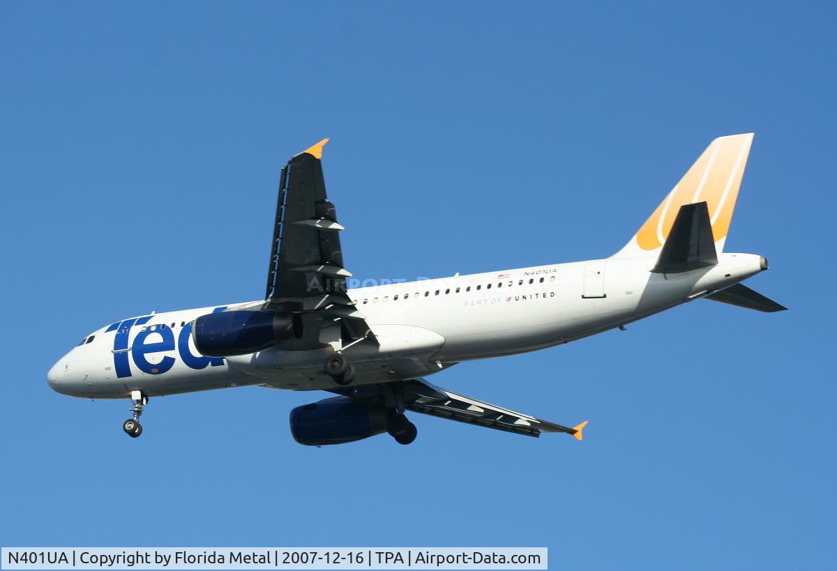 N401UA, 1993 Airbus A320-232 C/N 435, Ted