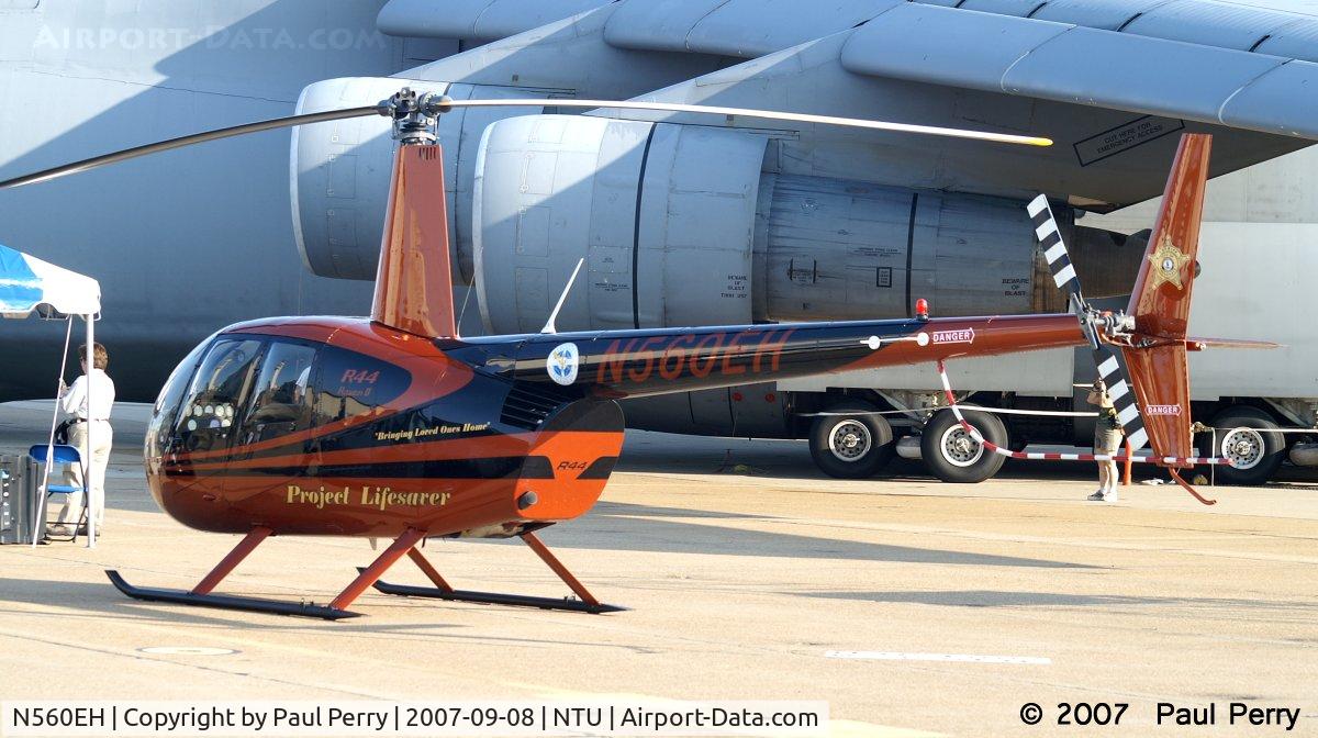 N560EH, 2005 Robinson R44 II C/N 10589, One of the Law Enforcement helos on the ramp
