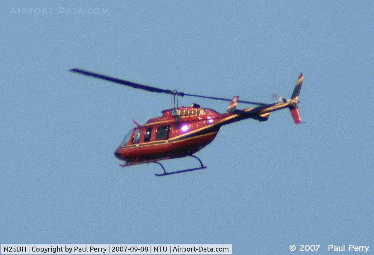 N25BH, 1979 Bell 206L-1 LongRanger II C/N 45336, The Long Ranger, shiny and leaving