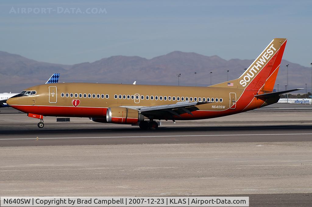 N640SW, 1996 Boeing 737-3H4 C/N 27713, Southwest Airlines / 1996 Boeing 737-3H4