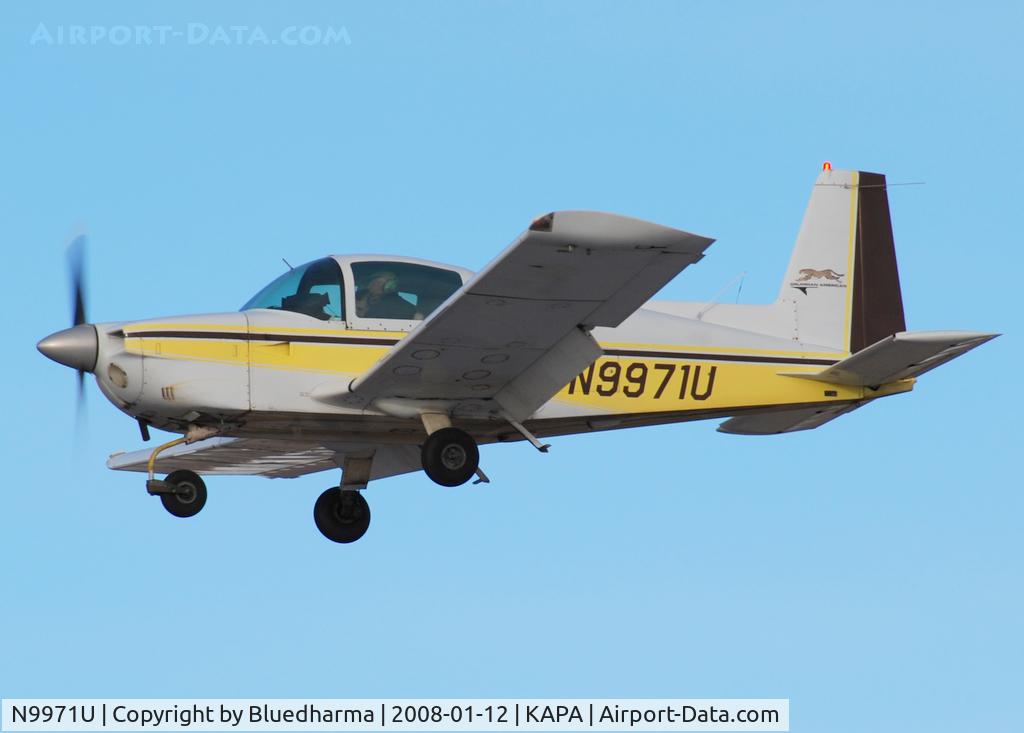 N9971U, Grumman American AA-5A Cheetah C/N AA5A0371, Approach to 17L.