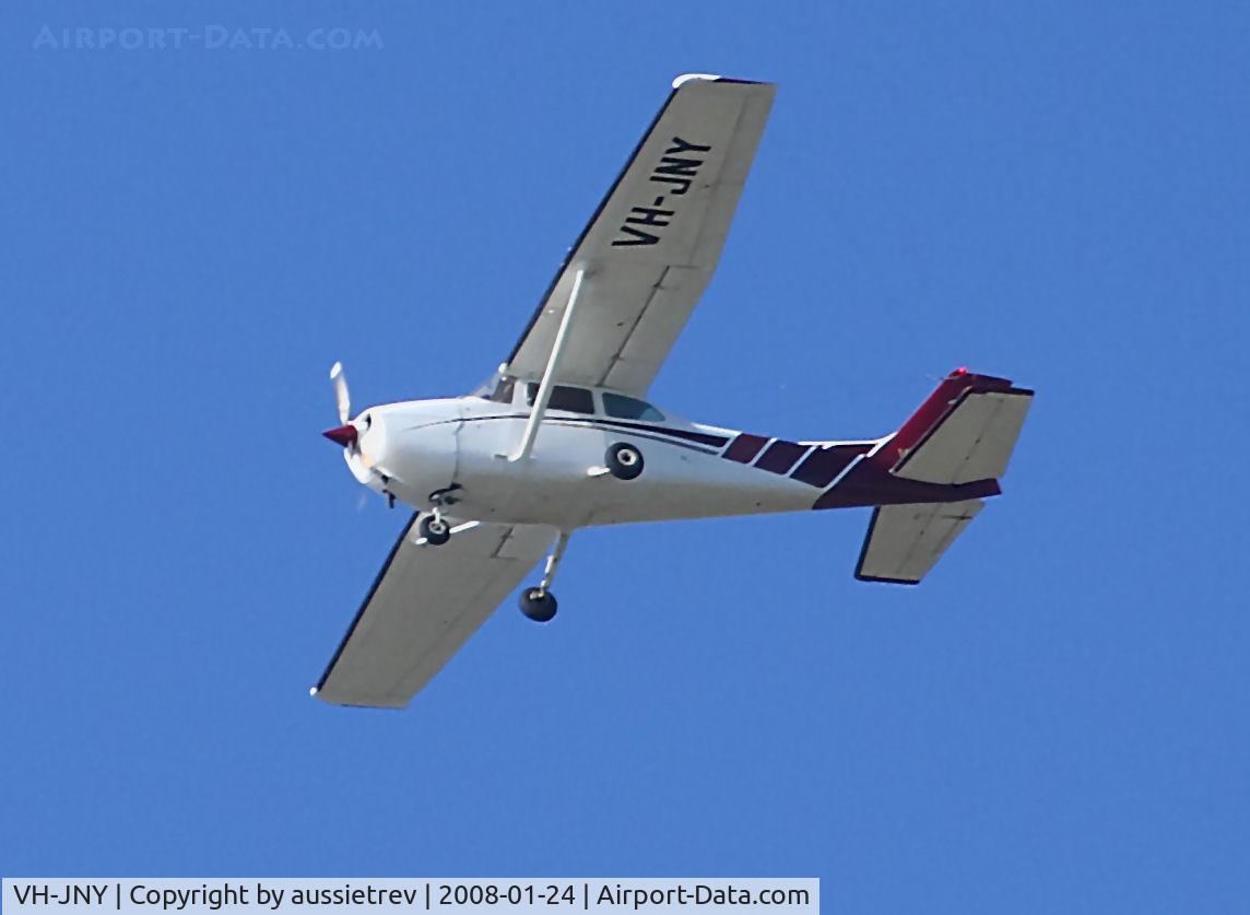 VH-JNY, 1978 Cessna 172N C/N 17270183, Heading into the setting sun over the Logan River, Queensland