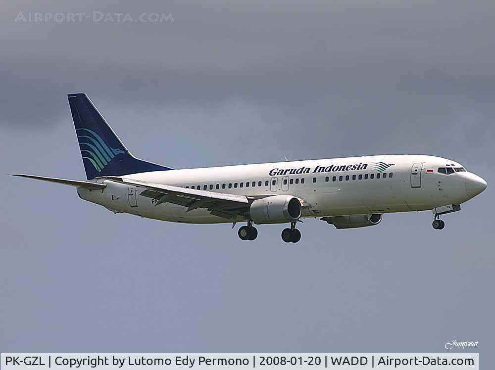 PK-GZL, 1998 Boeing 737-4M0 C/N 29207, wadd