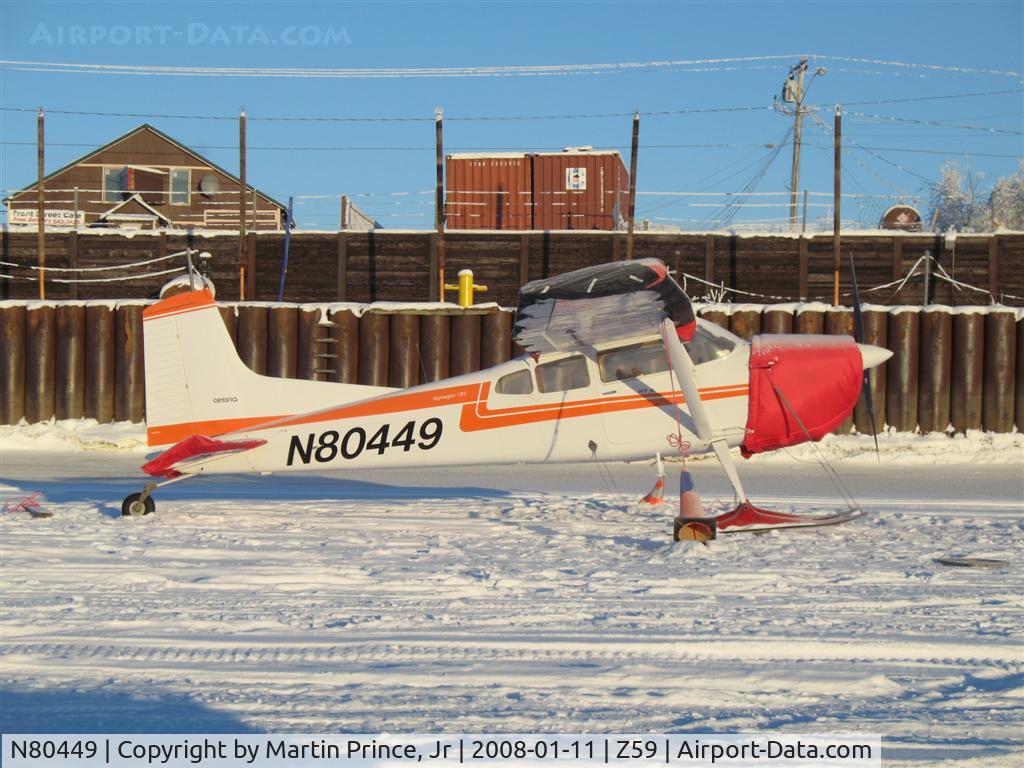 N80449, 1976 Cessna A185F Skywagon 185 C/N 18503119, In winter plummage