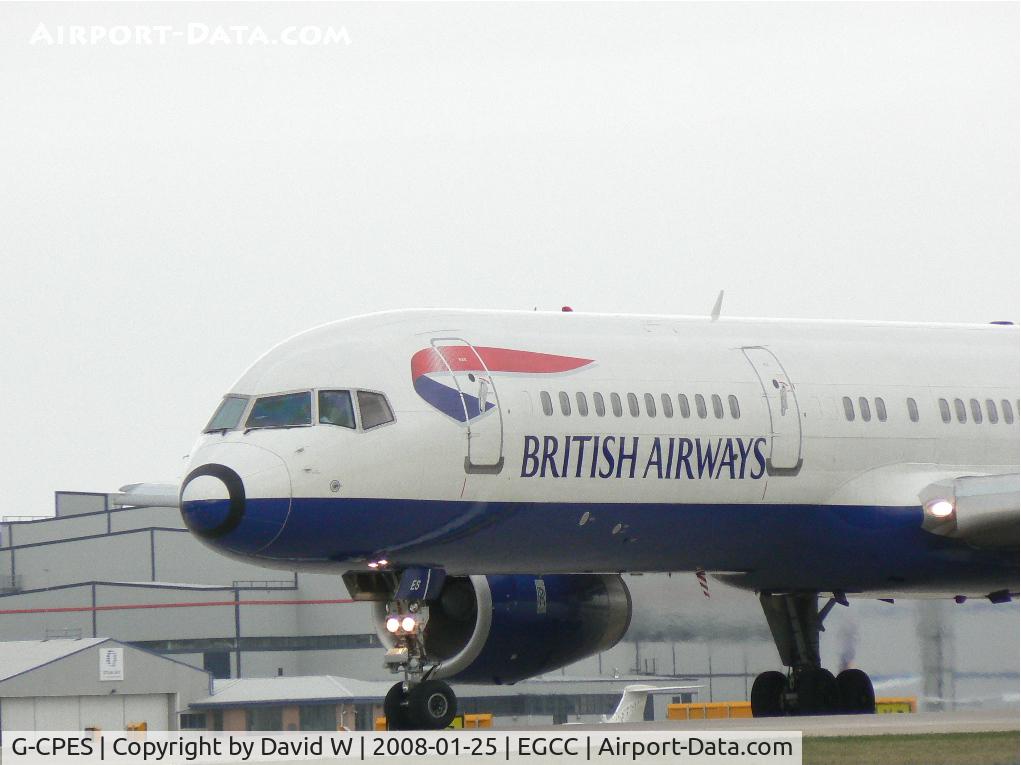 G-CPES, 1998 Boeing 757-236 C/N 29114, Taxing out at Manchester