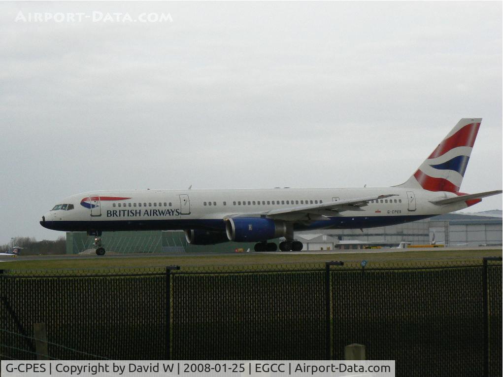 G-CPES, 1998 Boeing 757-236 C/N 29114, Taxing out at Manchester