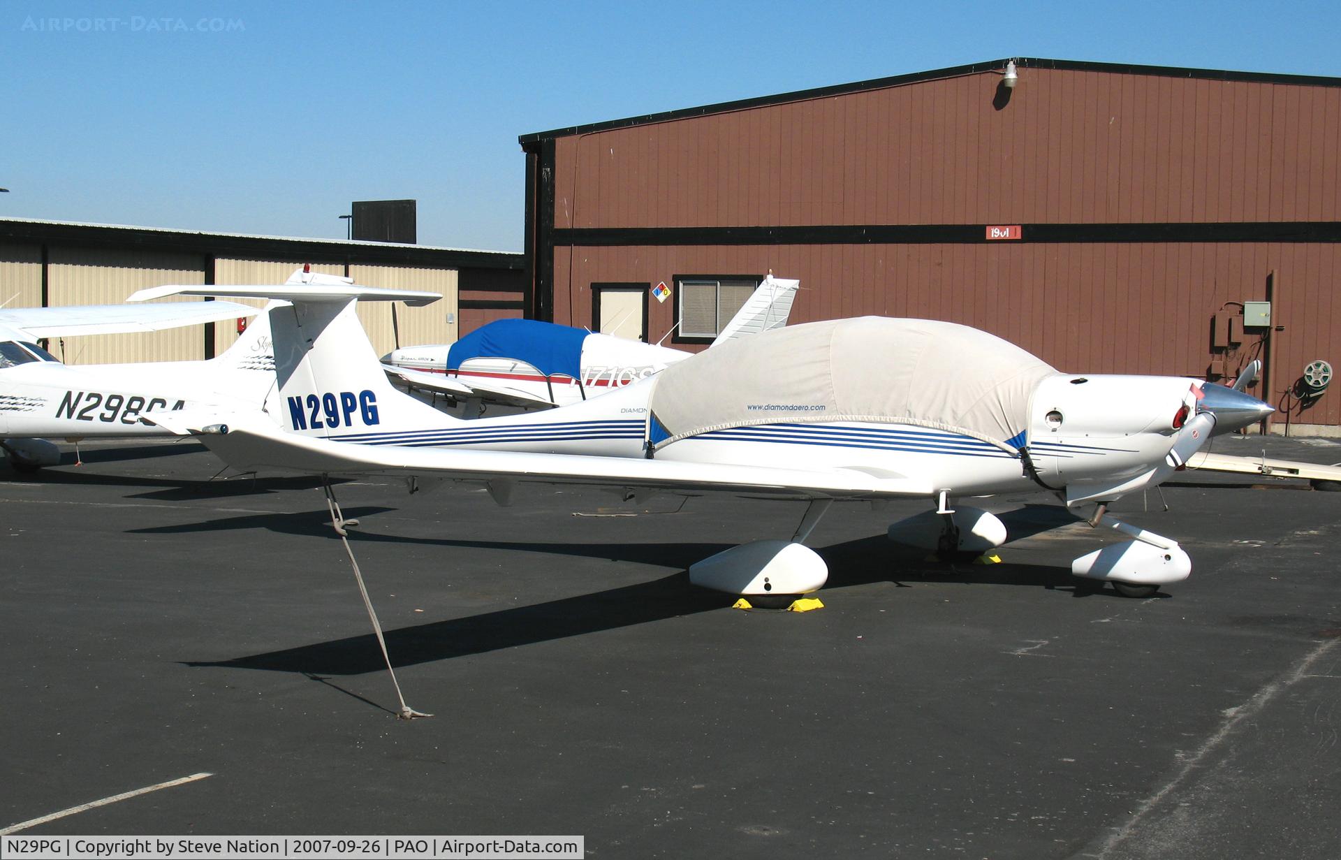 N29PG, 2003 Diamond DA-40 Diamond Star C/N 40.341, 2003 Diamond Aircraft Ind Inc DA 40 @ Palo Alto, CA