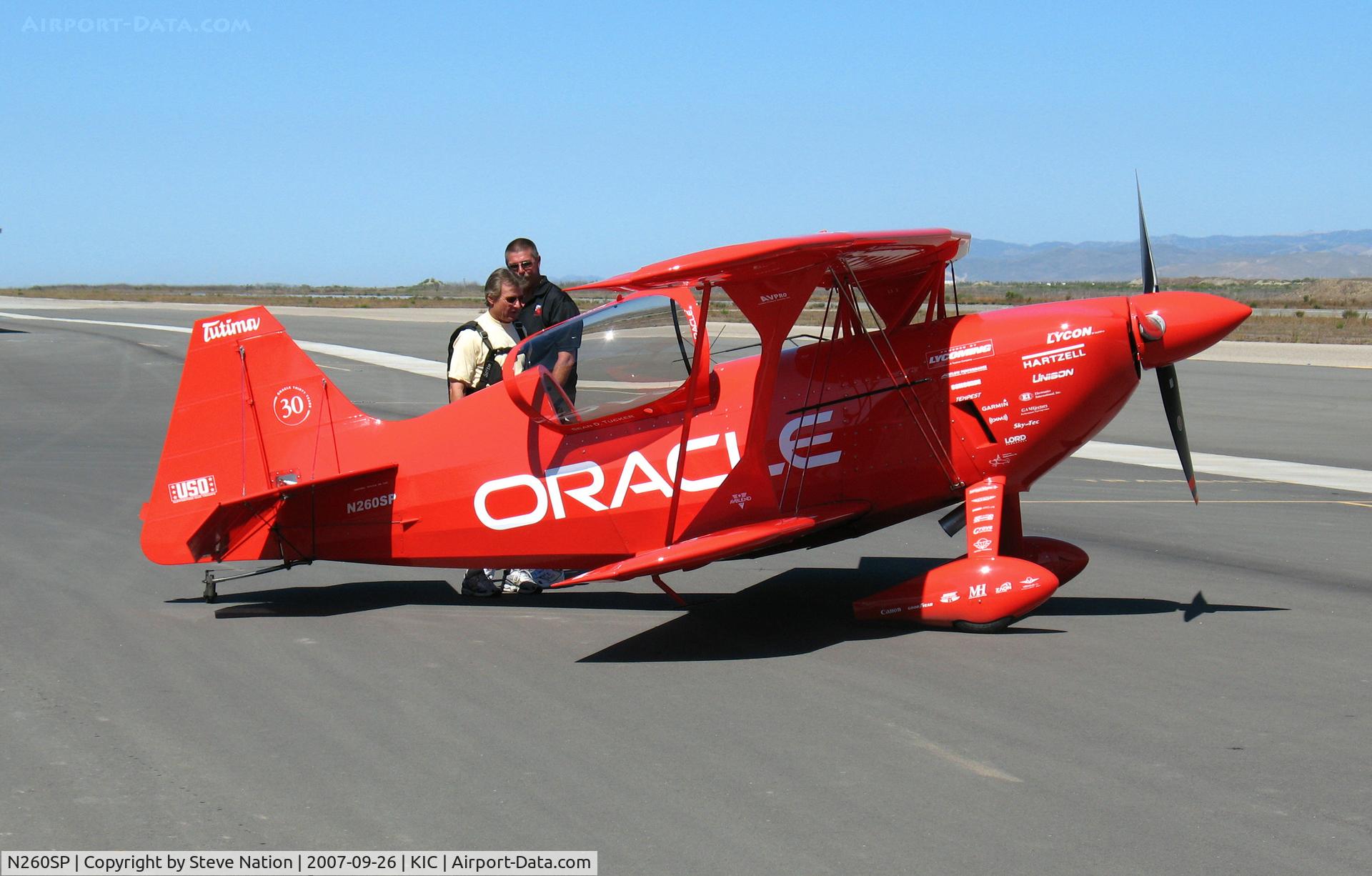 N260SP, 1981 Pitts S-2S Special C/N 1114C, Vibrantly-painted ORACLE/Tutima 1981 Oliver Steven R PITTS S-2S @ Mesa Del rey (King City) Municipal Airport, CA