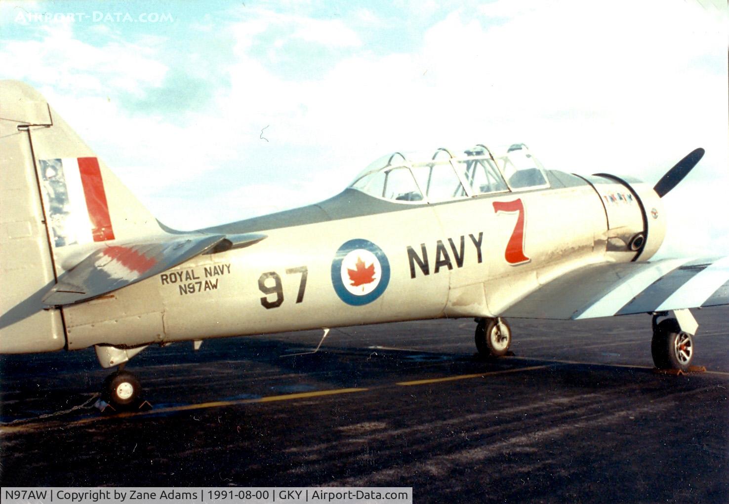 N97AW, 1940 North American AT-6 Harvard II C/N 66-2703, Tinker Toy - Reno Racer #7 at Arlington Municipal