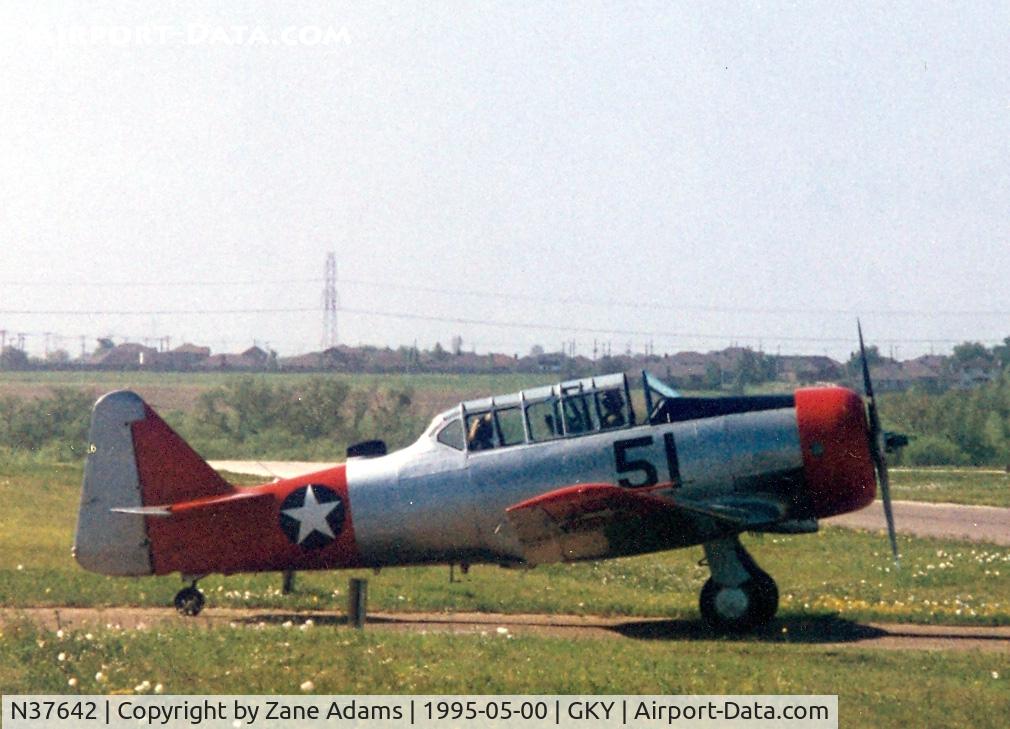 N37642, North American AT-6C Harvard IIA C/N 88-10560, AT-6 at Arlington Municipal