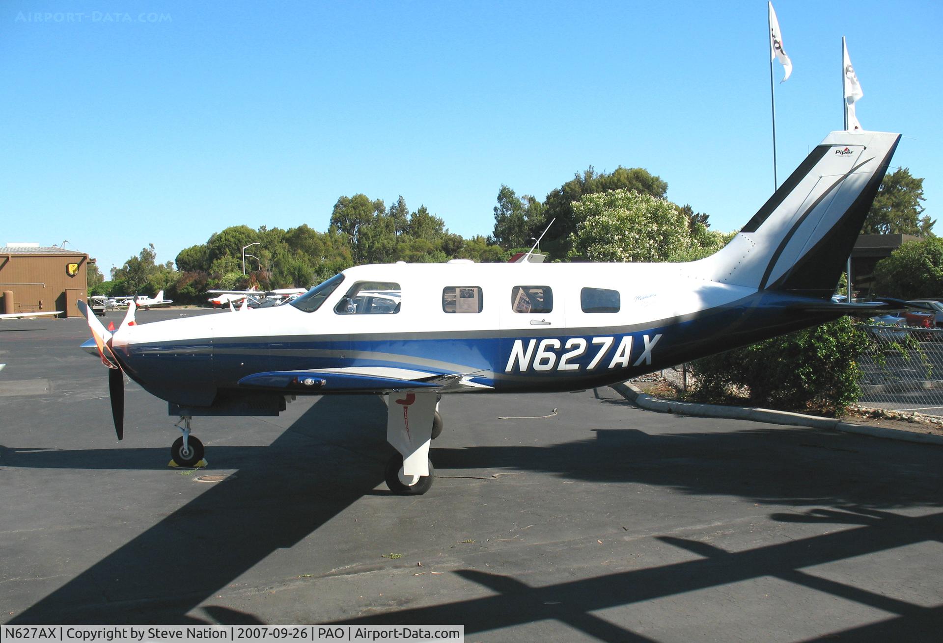 N627AX, 2002 Piper PA-46-350P Malibu Mirage C/N 4636341, 2002 Piper PA 46-350P @ Palo Alto Airport, CA