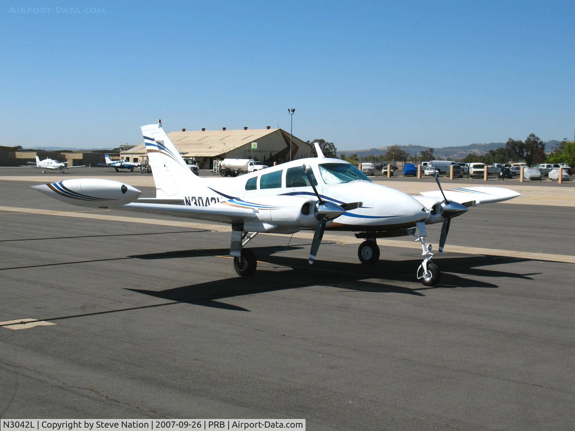 N3042L, 1965 Cessna 310J C/N 310J0042, 1965 Cessna 310J @ Paso Robles Municipal Airport, CA