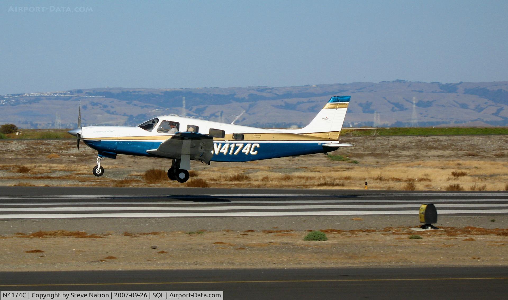 N4174C, 2000 Piper PA-32R-301 C/N 3246167, 2000 Piper PA-32R-301 visiting from Camarillo, CA @ San Carlos Airport, CA